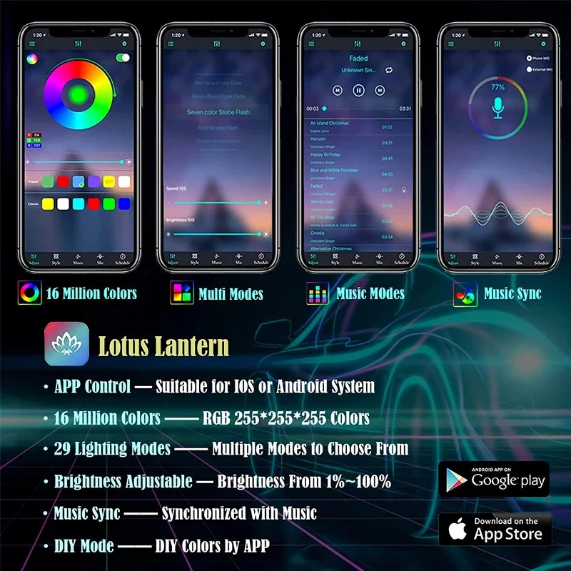 Flexible, Ambient Light kit, with integrated app features, BladeAUTO, Ambient Kit
